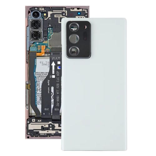 Couvercle arrière de batterie avec lentille d'appareil photo Samsung Galaxy Note 20 Ultra (Blanc)