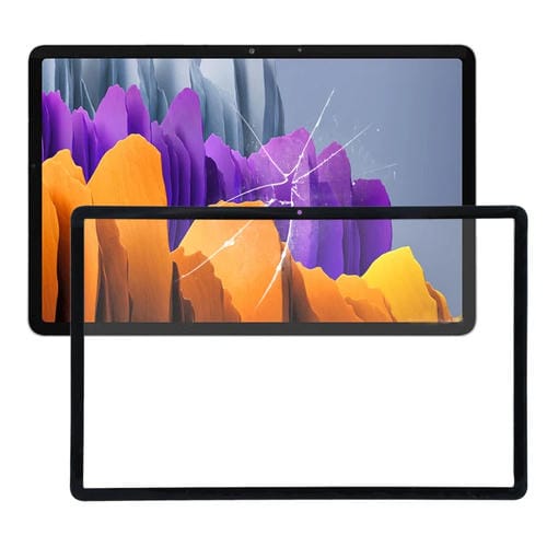 Front Screen Glass Lens Samsung Galaxy Tab S7 SM-T870 (Black)