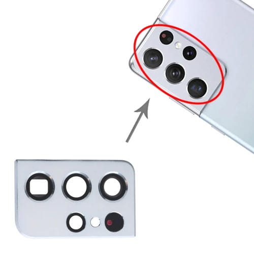 Kameraglasabdeckung Samsung Galaxy S21 Ultra 5G (Silber)