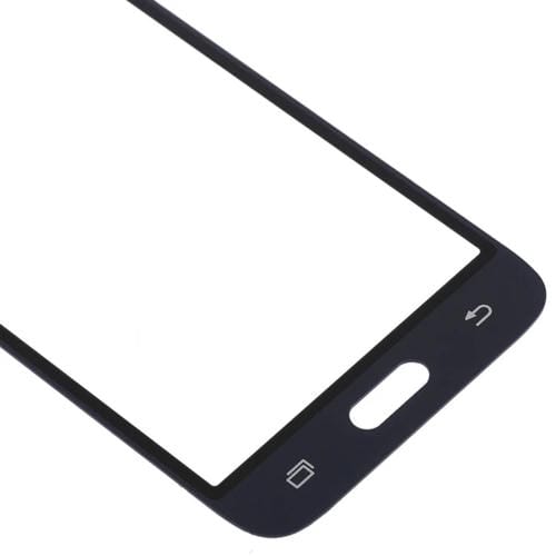 Obiettivo in vetro esterno Samsung Galaxy J1 J120 Schermo frontale (10 pezzi) (Nero)