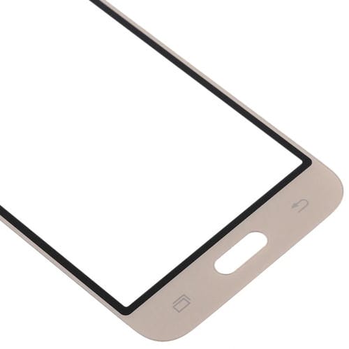 Lente de Vidro Ecrã Frontal Samsung Galaxy J1 J120 - (Ouro) - Pacote de (10 Peças)