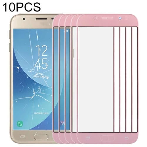 Lente de Vidro do Ecrã Frontal Samsung Galaxy J3 J330 (Ouro Rosa) (10 Peças)