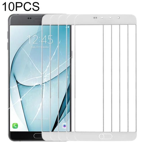 Glass Lens Front Screen Samsung Galaxy A9 A900 (White) - (10 Pieces)