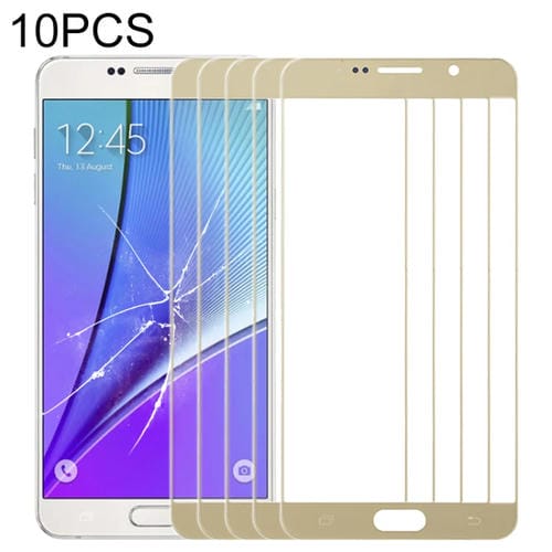 Schermo Frontale in Vetro Samsung Galaxy Note 5 (10 pezzi) Lente in Vetro Esterna (Oro)