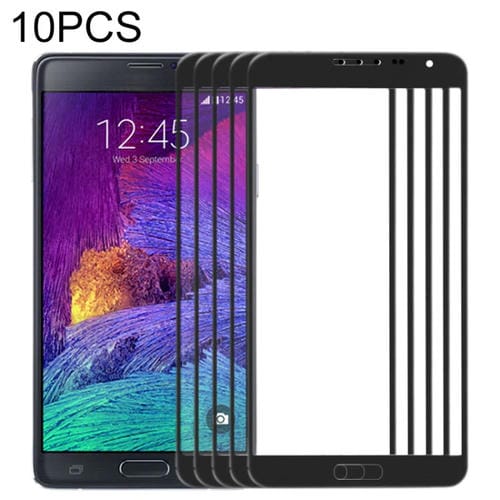 Écran frontal Lentille en verre Samsung Galaxy Note 4/N910 (10pcs) (Noir)