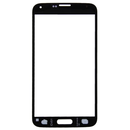 Pantalla Frontal Samsung Galaxy S5 / G900 Lente Vidrio Exterior (Negro) - 10pcs