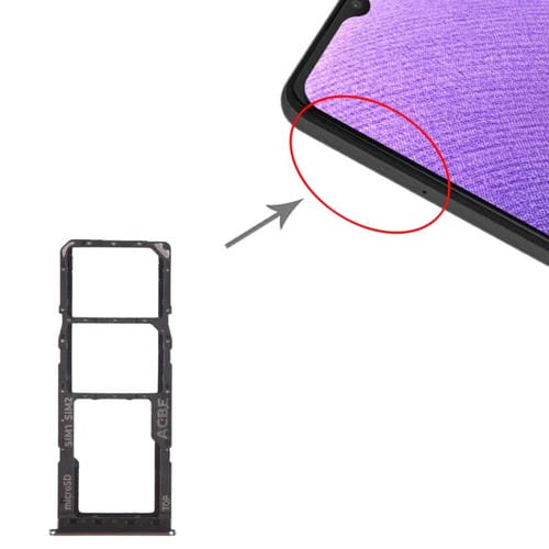 SIM-Karten- und Micro-SD-Fach Samsung Galaxy A32 SM-A325 (Schwarz)