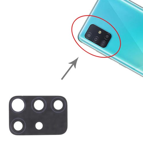 Objectif de caméra arrière (10 pièces) Samsung Galaxy A51 SM-A515