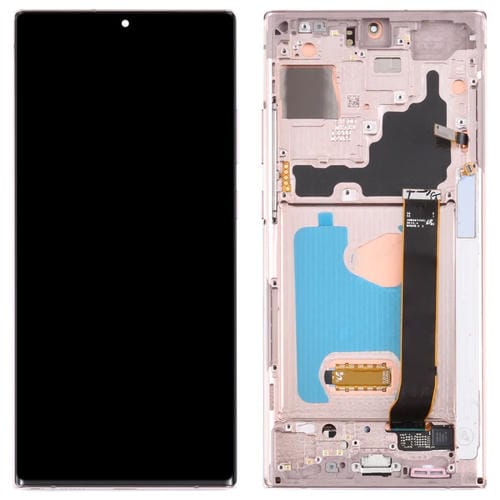 LCD-Bildschirm Super AMOLED Samsung Galaxy Note 20 Ultra SM-N986 5G mit Rahmen (Gold)