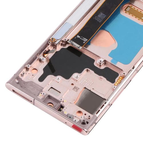 LCD-Bildschirm Super AMOLED Samsung Galaxy Note 20 Ultra SM-N986 5G mit Rahmen (Gold)