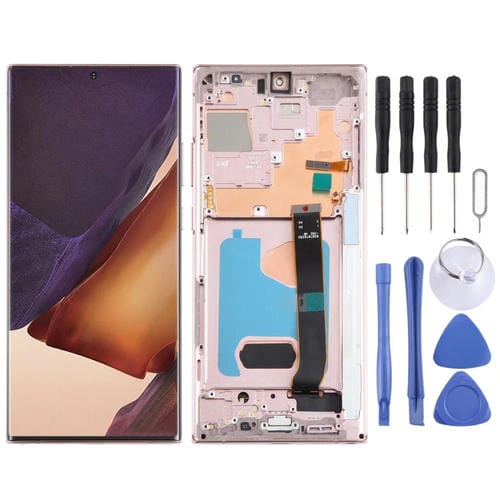 Écran LCD Super AMOLED Samsung Galaxy Note 20 Ultra 4G avec cadre (Or)