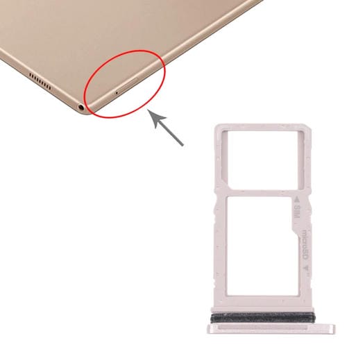 Tabuleiro Cartão SIM + Micro SD Samsung Galaxy Tab A7 10.4 SM-T505 (Ouro)