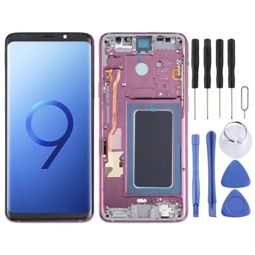 Écran LCD OLED Samsung Galaxy S9+ SM-G965 avec Cadre (Violet)