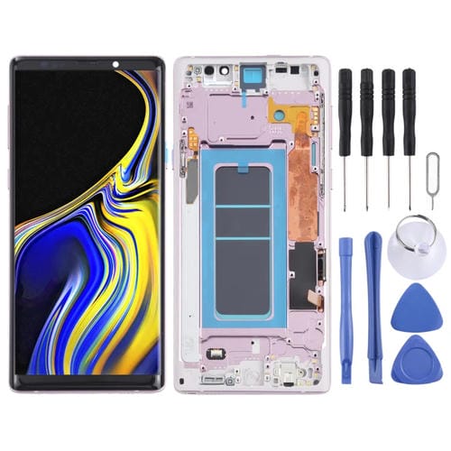 Schermo LCD OLED Samsung Galaxy Note 9 SM-N960 con Cornice (Viola)