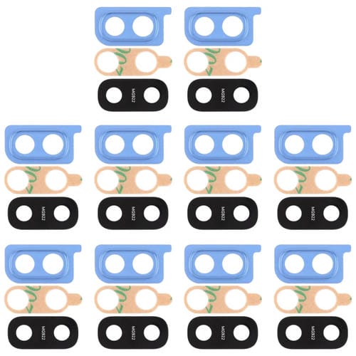 Copertura della lente della fotocamera Samsung Galaxy A20 (10 pezzi) (Blu)