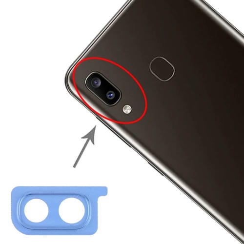Copertura della lente della fotocamera Samsung Galaxy A20 (10 pezzi) (Blu)