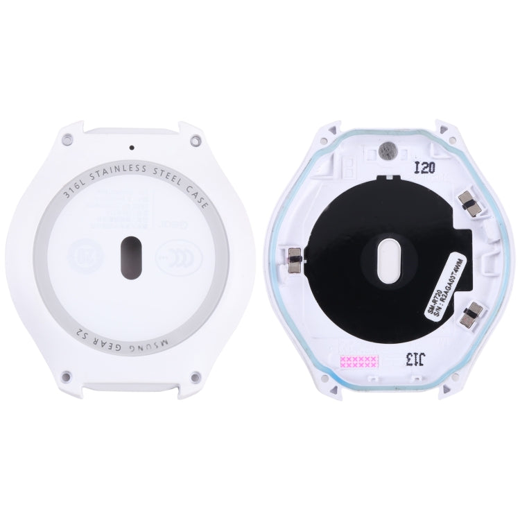 Cubierta de Carcasa Trasera con Lente de Vidrio Samsung Galaxy Gear S2 SM-R720 (Blanco)
