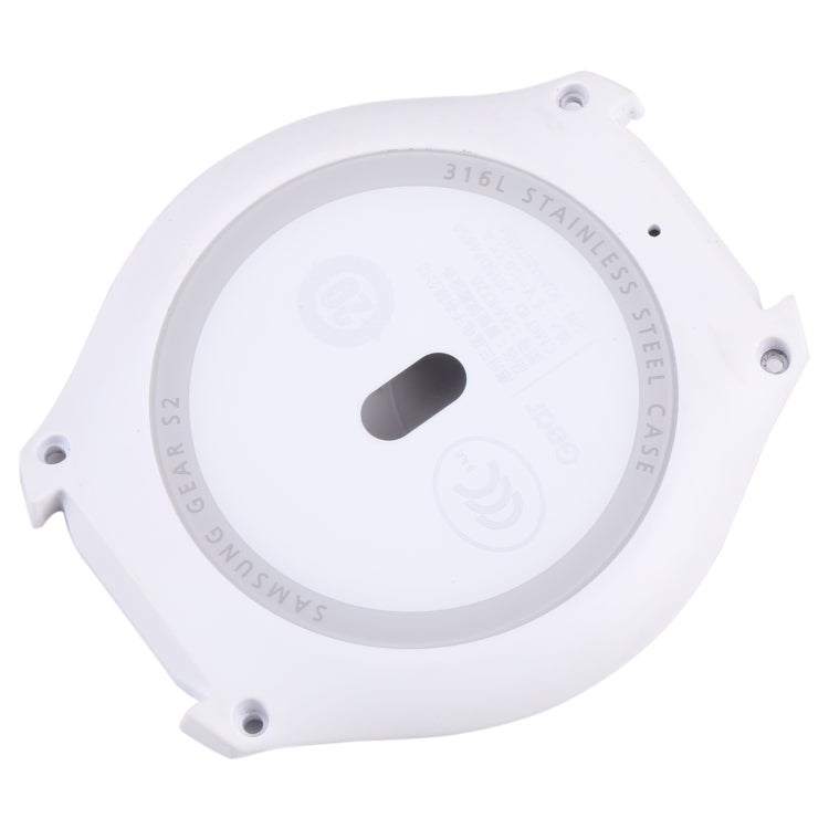 Back Cover Case with Glass Lens Samsung Galaxy Gear S2 SM-R720 (White)