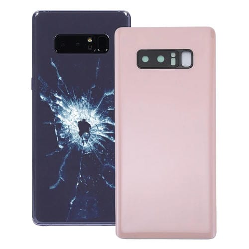Dos de couverture Samsung Galaxy Note 8 avec couvercle d'objectif d'appareil photo (rose)