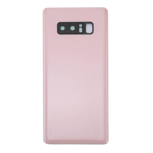Dos de couverture Samsung Galaxy Note 8 avec couvercle d'objectif d'appareil photo (rose)