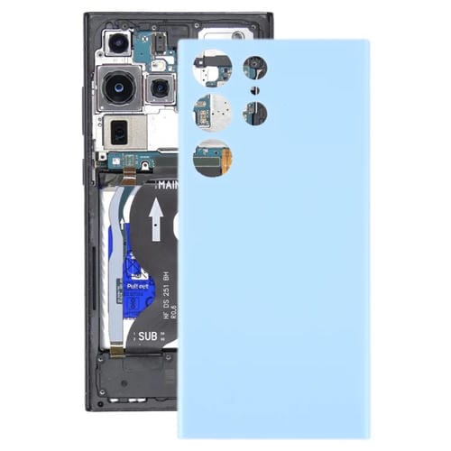 Rückseite des Akkudeckels Samsung Galaxy S23 Ultra 5G SM-S918B (Blau)