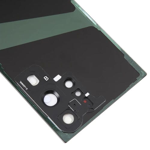 Rückseite des Akkudeckels aus Glas Samsung Galaxy S23 Ultra SM-S918 mit Kameraobjektiv (Schwarz)