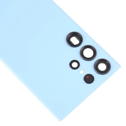 Rückseite Glas Samsung Galaxy S23 Ultra SM-S918 mit Kamerlinse (Blau)