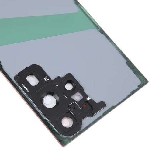 Rückseite des Akkudeckels aus Glas Samsung Galaxy S23 Ultra SM-S918 mit Kameraobjektiv (Rot)