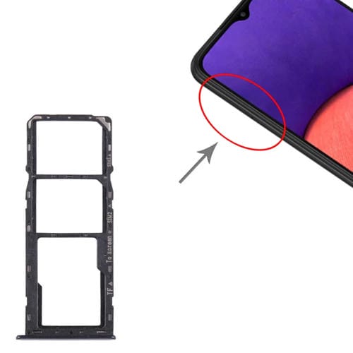 SIM-Karten- und Micro-SD-Fach Samsung Galaxy A22 5G SM-A226B (Schwarz)