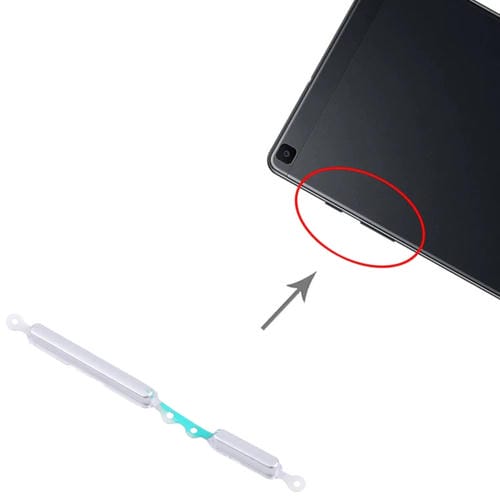 Botões de Energia e Volume Samsung Galaxy Tab A 8.0 SM-T290/T295 (Prateados)