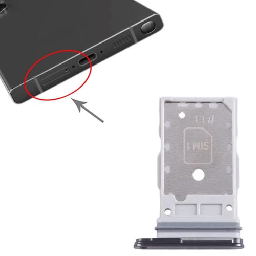 SIM Card Tray Samsung Galaxy S24/S24+ 5G (Black)