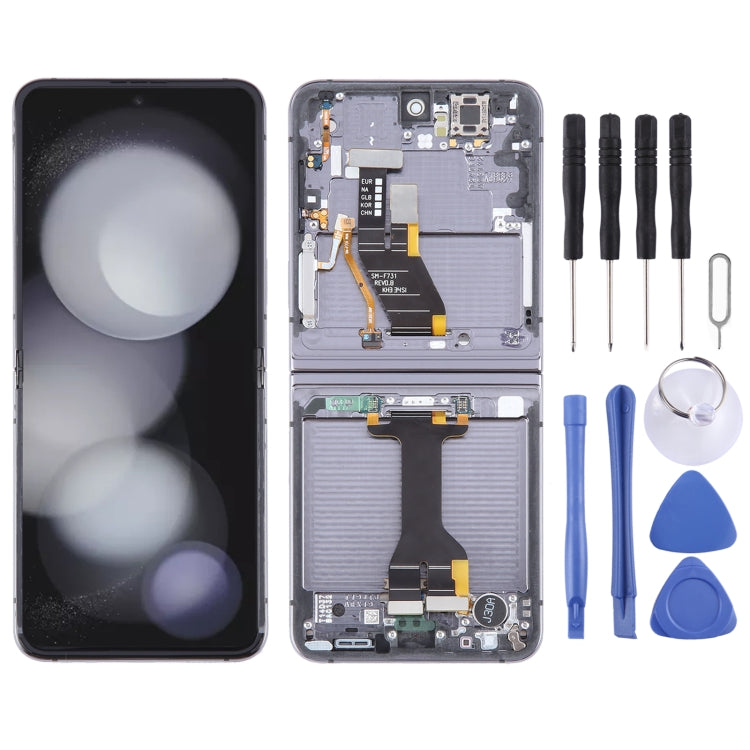 Schermo LCD Samsung Galaxy Z Flip5 SM-F731 con Cornice (Nero)