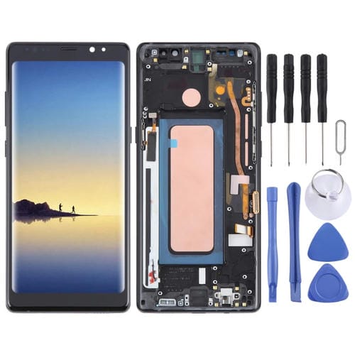 Schermo LCD TFT Samsung Galaxy Note 8 SM-N950 con Cornice (Nero)
