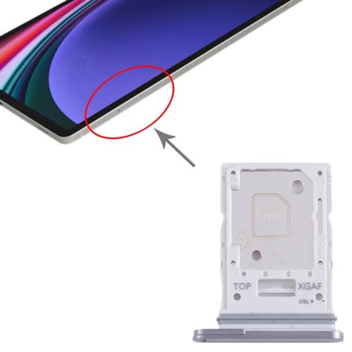 Vassoio scheda SIM e Micro SD Samsung Galaxy Tab S9 Ultra 5G SM-X916 (Grigio)