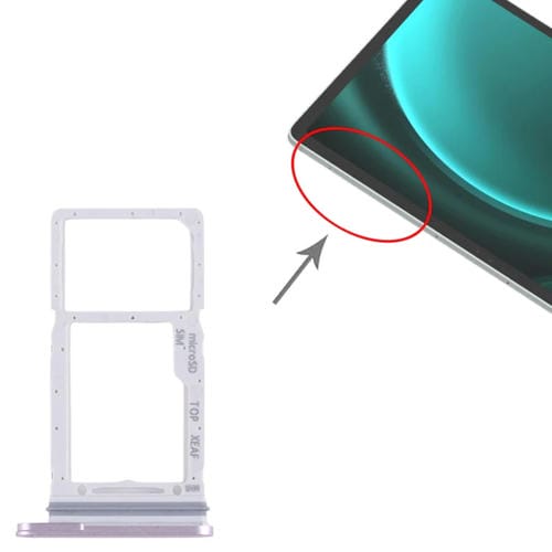 Bandeja de Tarjeta SIM y Micro SD Samsung Galaxy Tab S9 FE+ 5G SM-X610 (Púrpura)