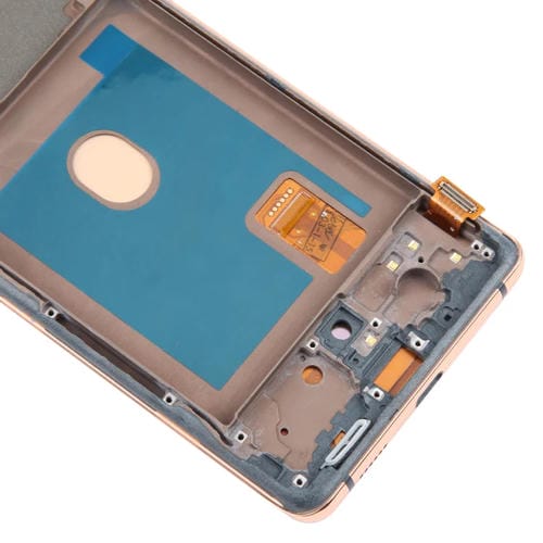 Écran LCD OLED de 6,43" avec cadre Samsung Galaxy S20 FE SM-G780F (Doré)