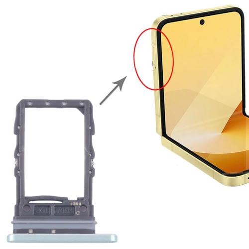 Plateau Carte SIM Samsung Galaxy Z Flip6 SM-F741B (Vert)