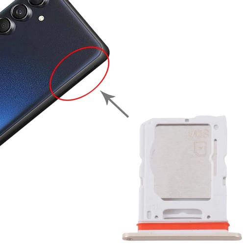 Bandeja Tarjeta SIM y Micro SD Samsung Galaxy M55 SM-M556B (Dorada)