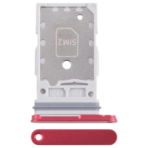 Plateau Carte SIM Samsung Galaxy S25/S25+ SM-S931/S936 - (Rouge)
