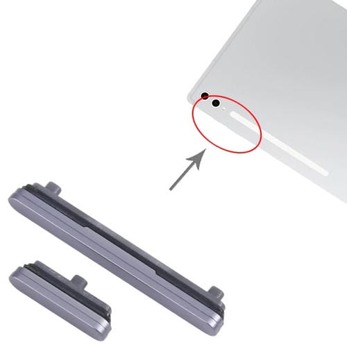 Botão de Energia e Volume Samsung Galaxy Tab S10 Ultra SM-X920/X926 (Cinza)