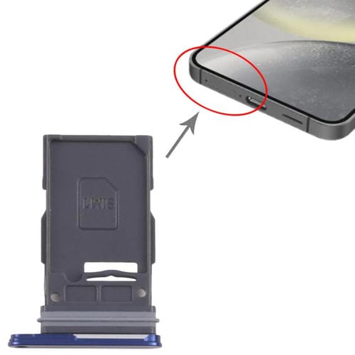 Plateau Carte SIM Samsung Galaxy S25/S25+ SM-S931B/S936B (Bleu)