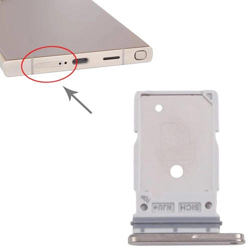 Plateau Carte SIM Samsung Galaxy S25 Ultra SM-S938B (Dorée)