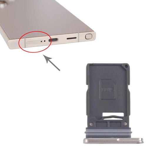 SIM-Kartenfach Samsung Galaxy S24 Ultra 5G (Gold)