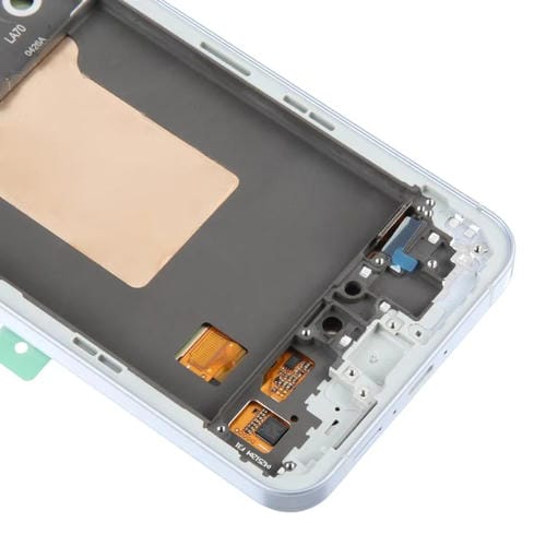 LCD-Bildschirm Samsung Galaxy A55 SM-A556B und Rahmen (Himmelblau)