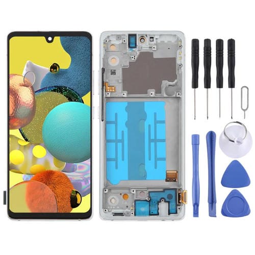 OLED-Bildschirm von 6,36" für Samsung Galaxy A51 5G SM-A516 (Silber)