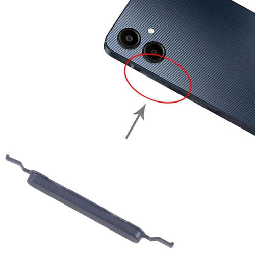 Volume Control Buttons Samsung Galaxy A06 SM-A065F (Black) (10 Units)