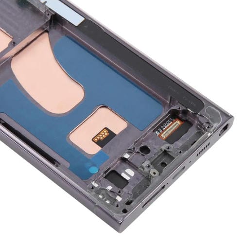 Pantalla LCD TFT de 6,72 pulgadas para Samsung Galaxy S23 Ultra SM-S918B, digitalizador completo con marco, sin identificación de huellas dactilares (negro)