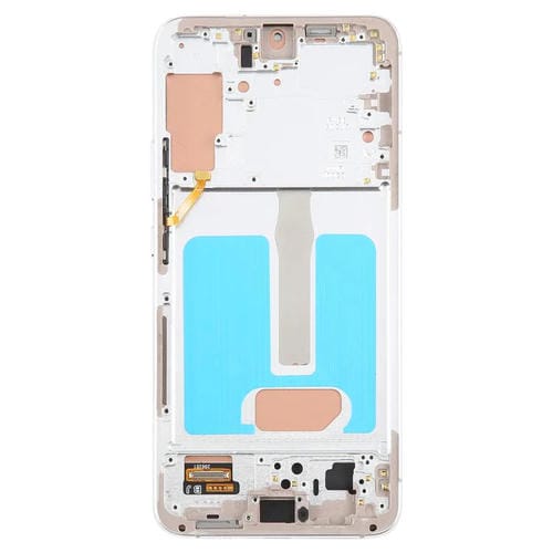 Pantalla LCD TFT de 6,43 pulgadas para Samsung Galaxy S22+ SM-S906B, digitalizador completo con marco, sin identificación de huellas dactilares (plateado)