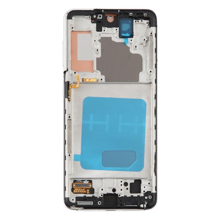Pantalla LCD TFT de 6,12 pulgadas para Samsung Galaxy S21 5G SM-G991B, digitalizador completo con marco, sin identificación de huellas dactilares (plateado)