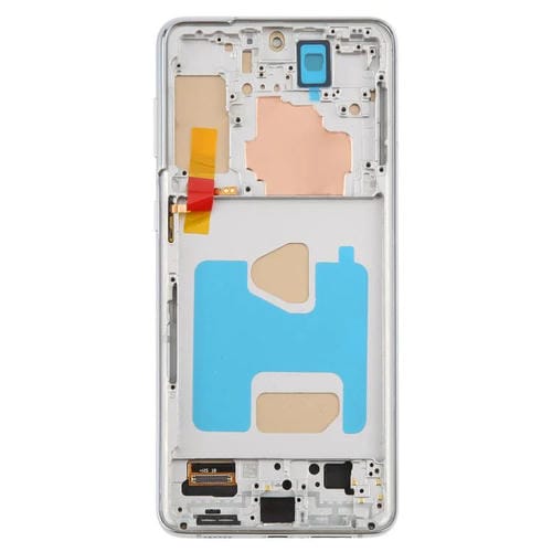 Pantalla LCD TFT de 6,58 pulgadas para Samsung Galaxy S21+ SM-G996B, digitalizador completo con marco, sin identificación de huellas dactilares (plateado)